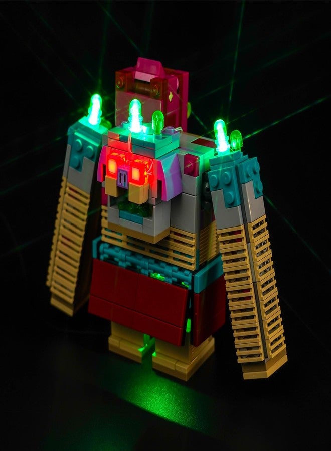 VONADO LED Light Kit for Lego Minecraft The Devourer Showdown 21257 (Lights Only, No Models) Creative Lighting Set Accessories Compatible with 21257 Minecraft Building Set, Green, Red - Image 4